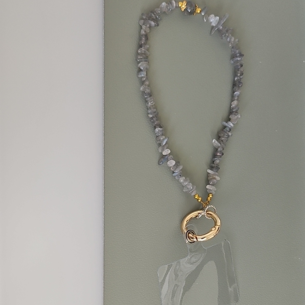 Labordorite Phone Charm